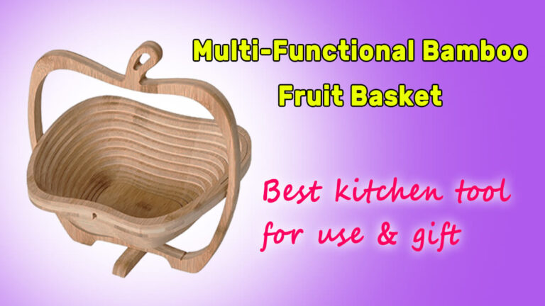 foldable bamboo fruit basket