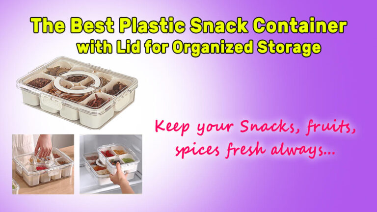 plastic snack container with lid